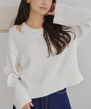 レイヤードニット