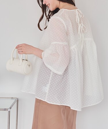 シアージャガードバックリボントップス