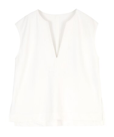 深Vネックスウェットベスト