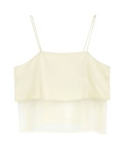 マットサテンオーガンジーキャミソール