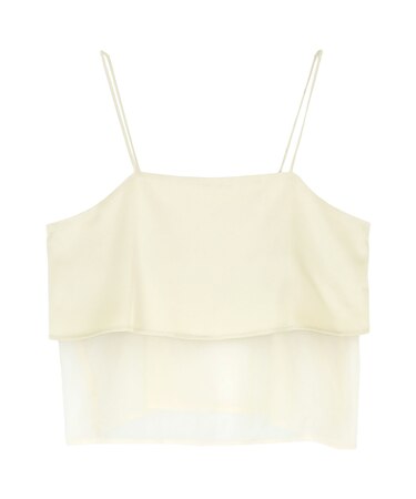 マットサテンオーガンジーキャミソール