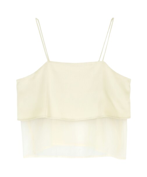 マットサテンオーガンジーキャミソール