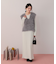 クルーネックリブワンピース