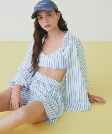 ドルマンオーバーサイズシャツ/ラッシュガード