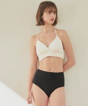 バックリボンホルターネック×ハイウエストビキニ/水着
