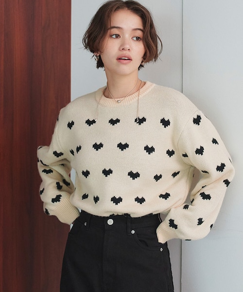 *p(R)ojectR® Heart P knit Lサイズ 【9/2まで限定】 &mall（アンドモール）三井ショッピングパーク公式通販