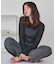 袖シャーリングシアートップス