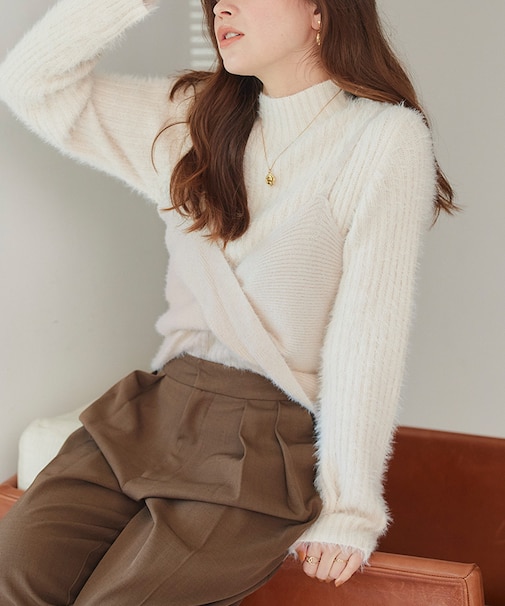 フェザーツイストリボンビスチェ