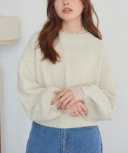 スパンコールショートニット