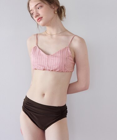シンプルデザインストライプビキニ/水着