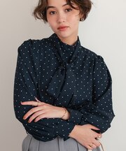 リボンボウタイブラウス