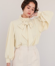 リボンボウタイブラウス