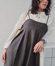 ロングスリーブクロップドポケットシャツ
