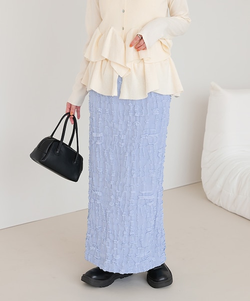 From India】2WAYレース刺繍スカラップレイヤードスカート｜チャオ