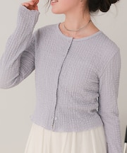 前後2wayポコポコジャガードトップス