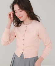 クルーネックニットカーディガン/トップス