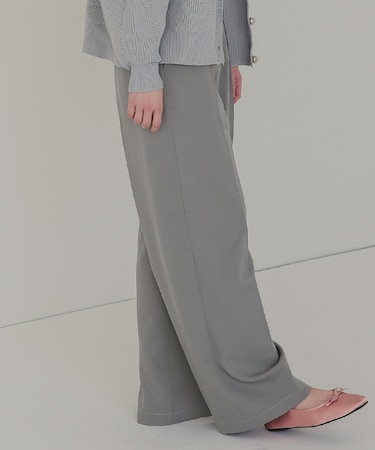 ワンタックカラーワイドパンツ