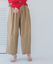 カーヴィーシルエットゴムパンツ