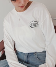 ロングスリーブ刺繍ロゴTシャツ