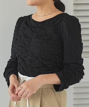 ロングスリーブシャーリングトップス