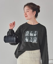 ドッグフォトプリントビッグロングTシャツ
