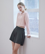 3点セット/ショートパンツ×カップ付長袖ビキニ/水着