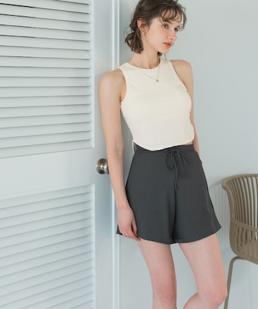 3点セット/ショートパンツ×タンクトップビキニ/水着