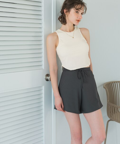 3点セット/ショートパンツ×タンクトップビキニ/水着