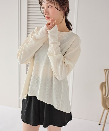 4点セット/ヘムラインラッシュガード×ビキニ/水着