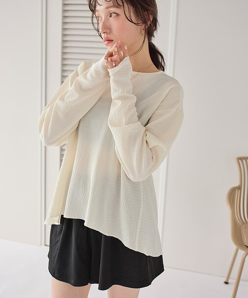 4点セット/ヘムラインラッシュガード×ビキニ/水着