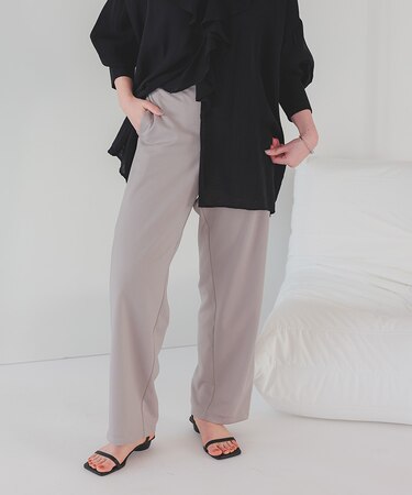 細見えカットイージーパンツ