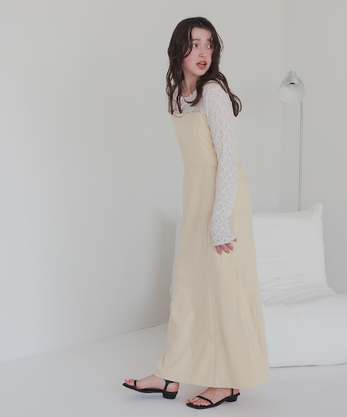 マーメイドラインキャミソールワンピース