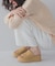 フェイクレザー厚底サンダル