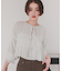 前後2wayリボンシャーリングショートカーディガン