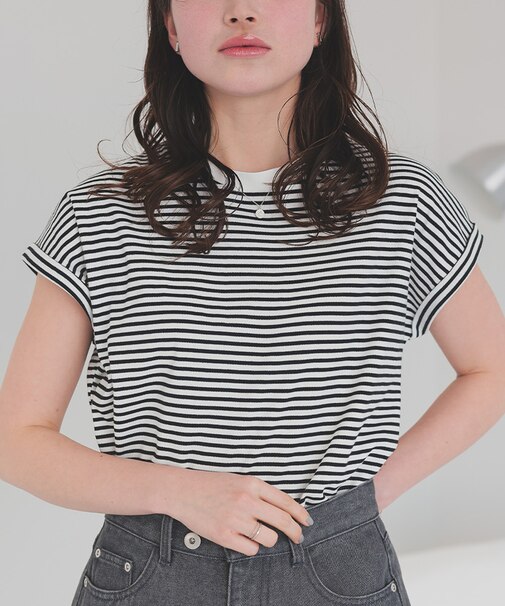 汗染み防止ダブルカフスTシャツ