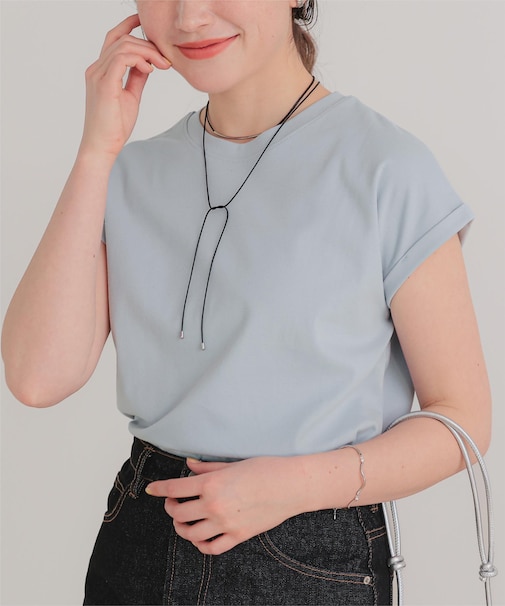 汗染み防止ダブルカフスTシャツ