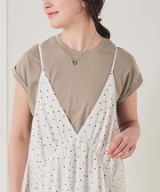 汗染み防止ダブルカフスTシャツ