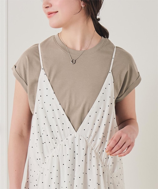 汗染み防止ダブルカフスTシャツ