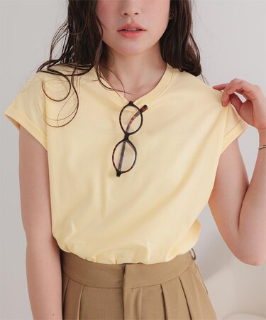 汗染み防止ダブルカフスTシャツ