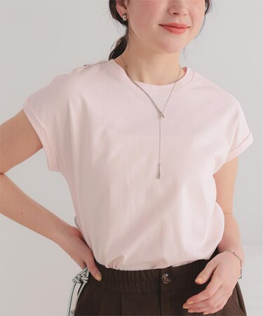 汗染み防止ダブルカフスTシャツ