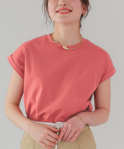 汗染み防止ダブルカフスTシャツ