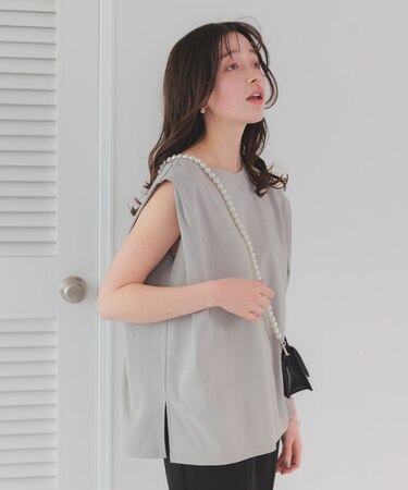 汗染み防止フレンチスリーブTシャツ