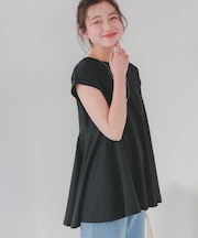 汗染み防止バックフレアTシャツ