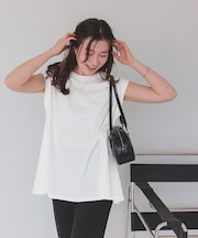 汗染み防止バックフレアTシャツ