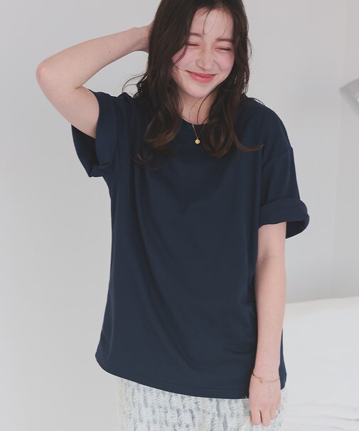 汗染み防止ルーズシルエットTシャツ