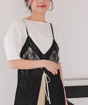 フォルムスリーブ5分袖カットソー