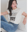 フレンチスリーブピグメントフォトプリントTシャツ