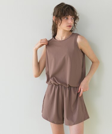 バックリボンノースリーブオールインワン/水着