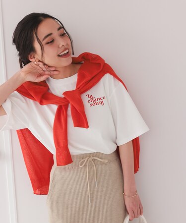 ゆったりシアーVネックニットカーディガン