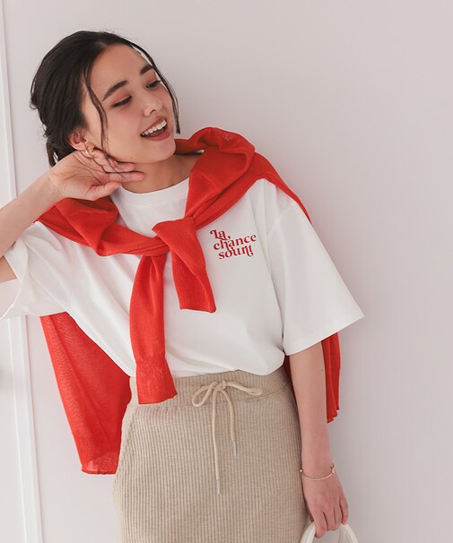 ゆったりシアーVネックニットカーディガン